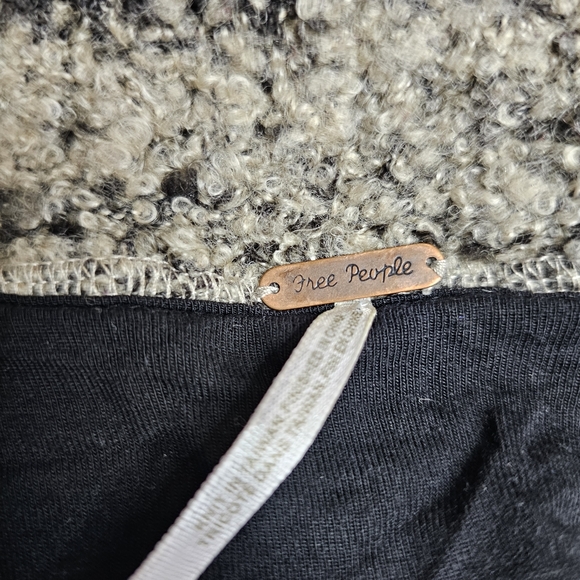 Free People Zebra Yarn Double Breasted Knit Cardigan Wool Blend Medium - Picture 10 of 16